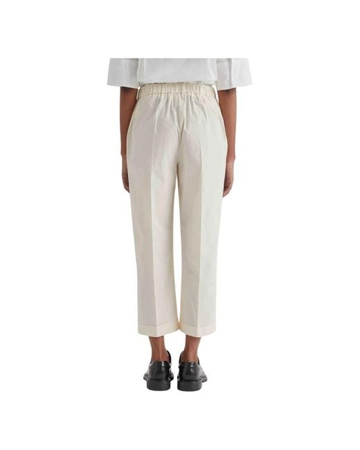 MEIMEIJ Natural Cropped Trousers