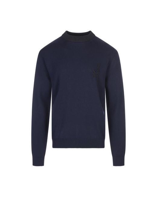 Jacquemus Round-Neck Knitwear in het Blue voor heren