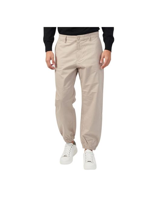 ARMANI EXCHANGE Natural Straight Trousers for men