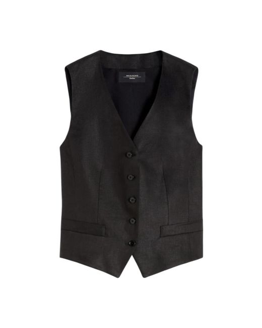 Vests Weekend by Maxmara de color Black