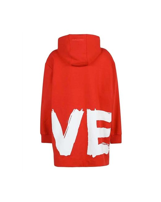 Burberry Red Hoodies for men