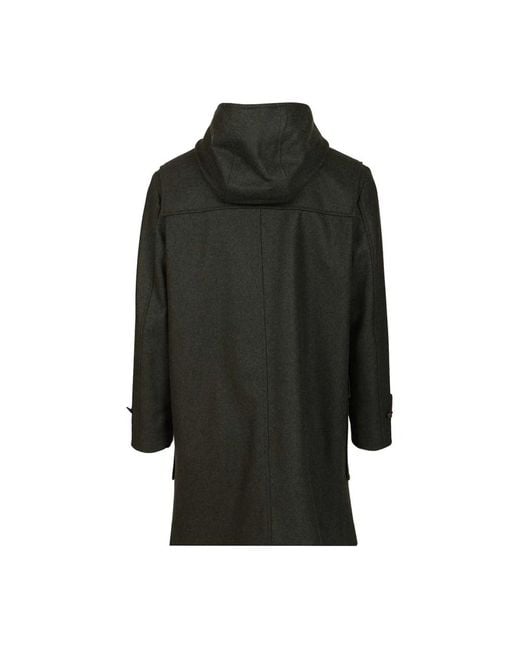 Fay Black Single-Breasted Coats for men