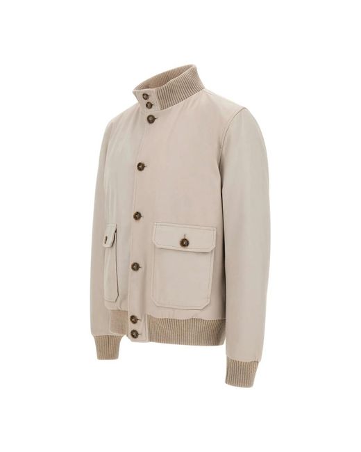 Leather Jackets Barba Napoli pour homme en coloris Natural