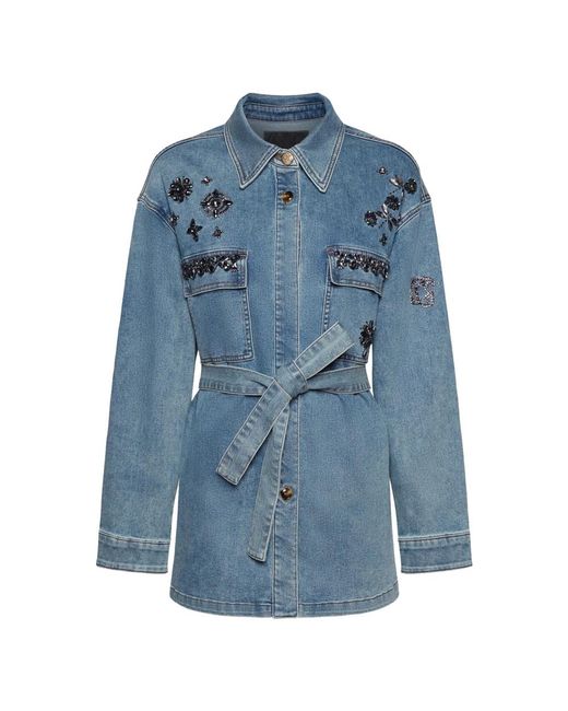 Elena Miro Blue Denim Jackets