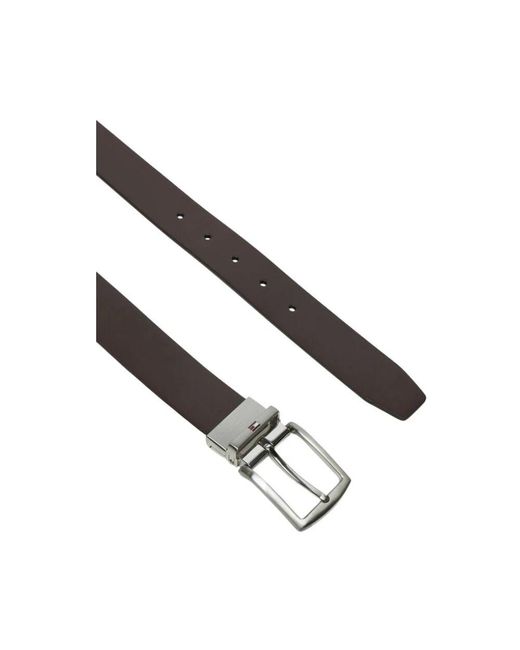 Tommy Hilfiger Schwarzer ledergürtel cinte men in Black für Herren