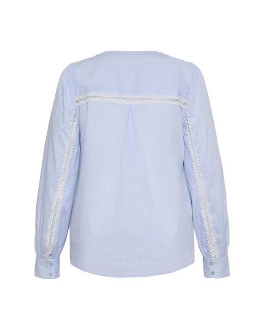 Kaffe Nantucket Breeze Blouse in het Blue