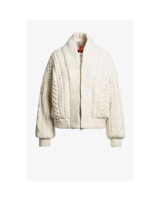 Parajumpers Natural Nezuko Strickjacke Moonbeam Ecru