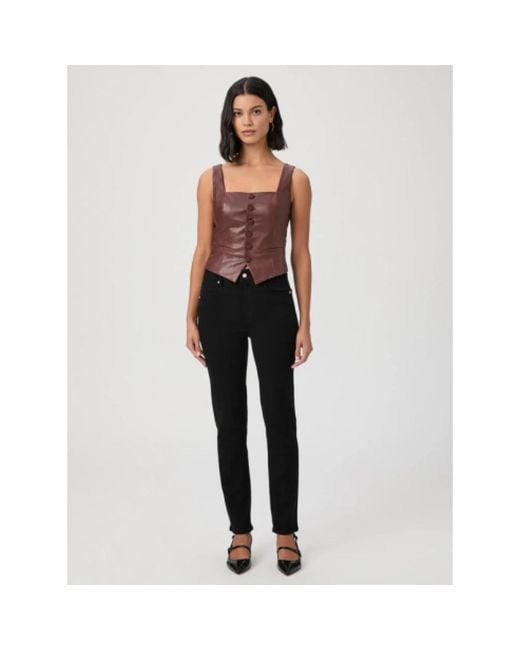 PAIGE Black Slim Fit Jeans