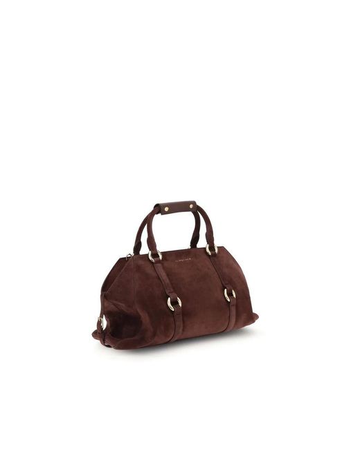 Alexander McQueen Farringdon Suède Leren Tas in het Brown