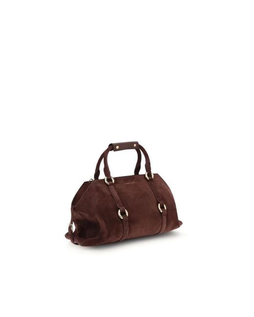 Alexander McQueen Farringdon Suède Leren Tas in het Brown