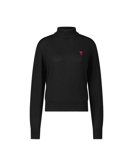 AMI Black Turtlenecks