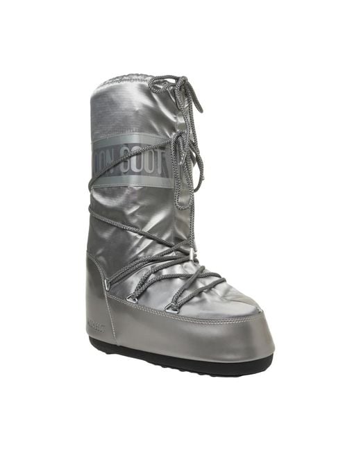 Moon Boot Gray Winter Boots