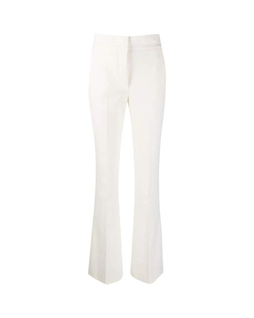 Genny White Wide Trousers