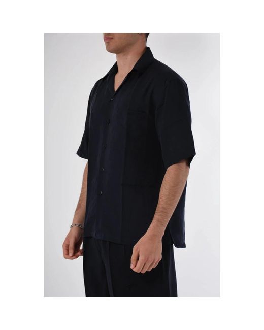 Costumein Black Short Sleeve Shirts for men
