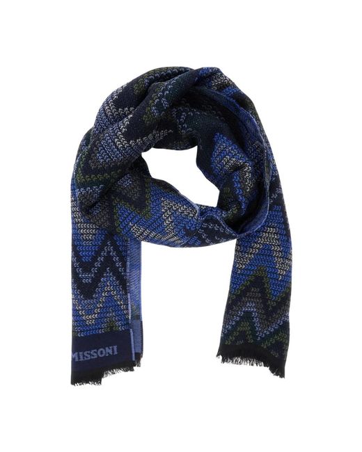 Missoni Blue Winter Scarves for men
