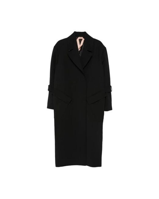 N°21 Black Double-Breasted Coats