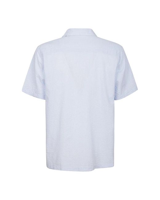 Universal Works Blue Short Sleeve Shirts for men