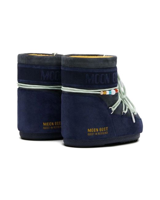 Moon Boot Blue Winter Boots