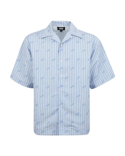 Short Sleeve Shirts di Gcds in Blue da Uomo