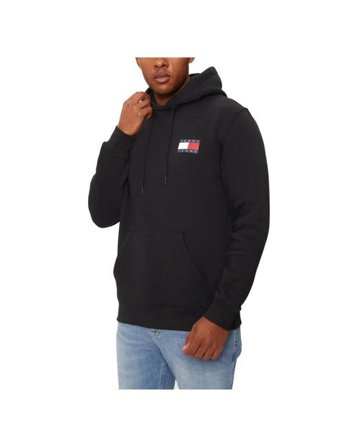 Hoodies di Tommy Hilfiger in Black da Uomo