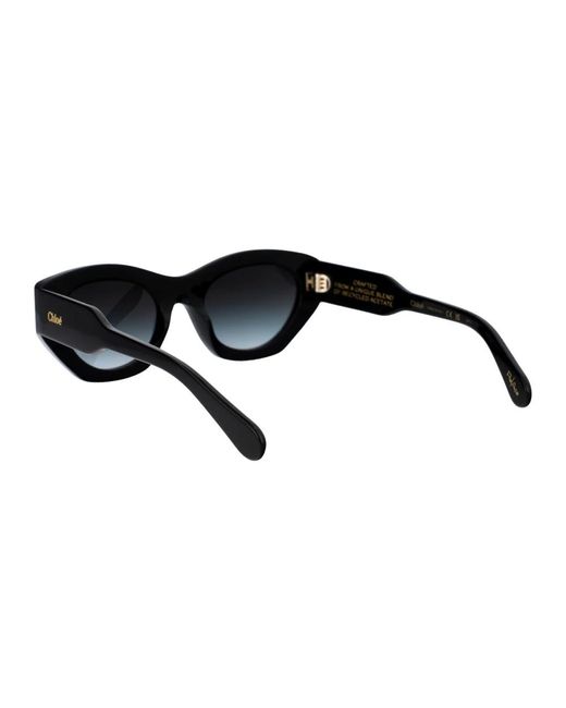 Chloé Black Cat eye sonnenbrille mit bio nylon gläsern,stylische sonnenbrille ch0220s