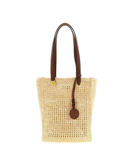 Mulberry Metallic Shopping Bags