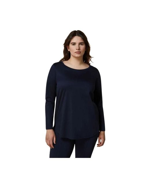 Long Sleeve Tops di Marina Rinaldi in Blue