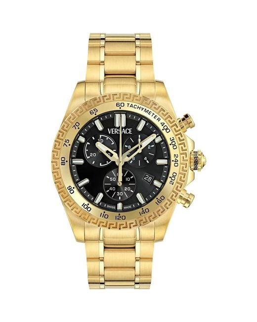 Versace Chronograph Uhr in Metallic für Herren