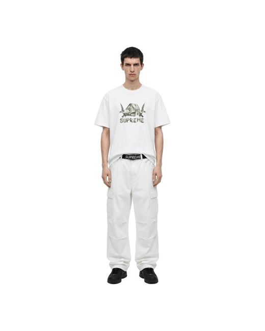 Supreme White T-Shirts for men