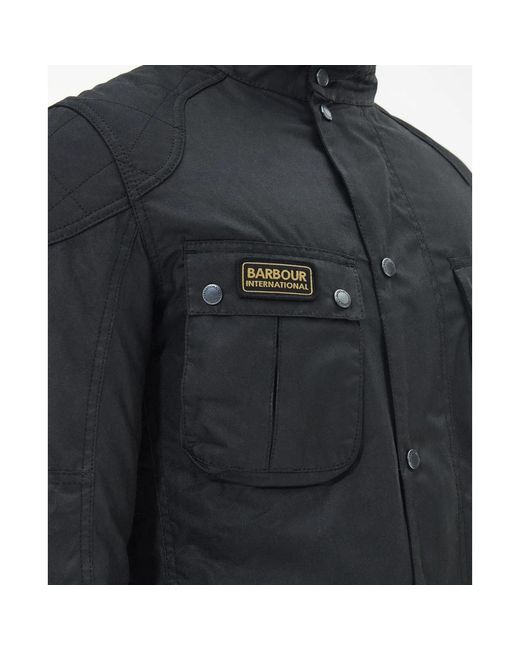 Barbour Jassen ,Zwart ,Katoen Winter Lockseam Wax Jacket in het Black voor heren
