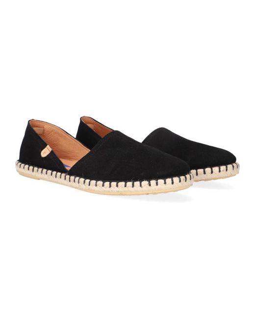 Verbenas Schoenen ,Zwart ,Suède Zwarte Suède Espadrilles Carmen in het Black