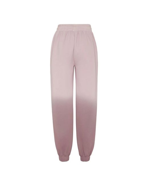 Philipp Plein Fitness ,Paars ,Katoen Oversize Jogging Pants Degrade in het Purple