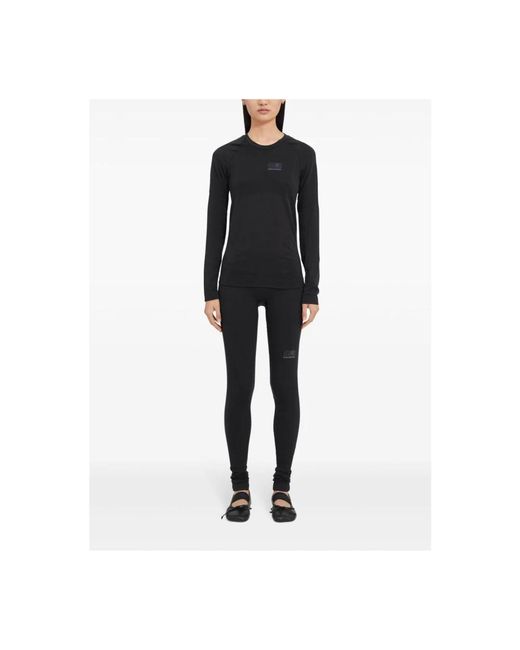 MM6 by Maison Martin Margiela Long Sleeve Tops in het Black