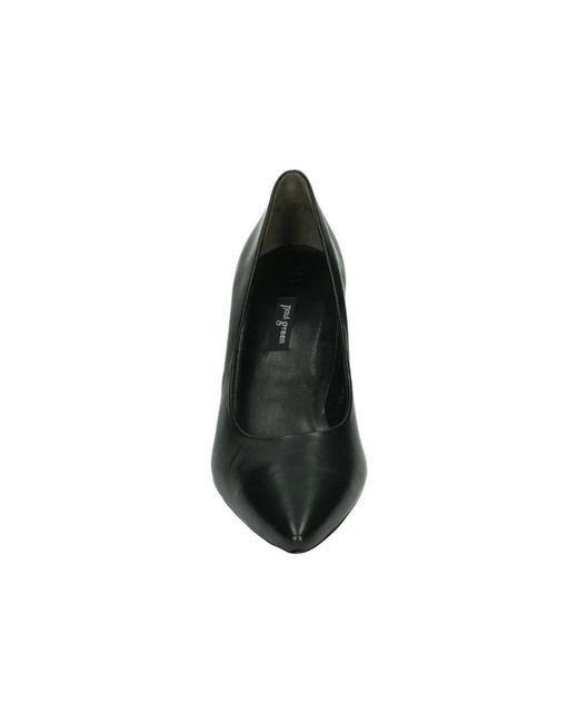 Paul Green Black Schwarze Lederschuhe