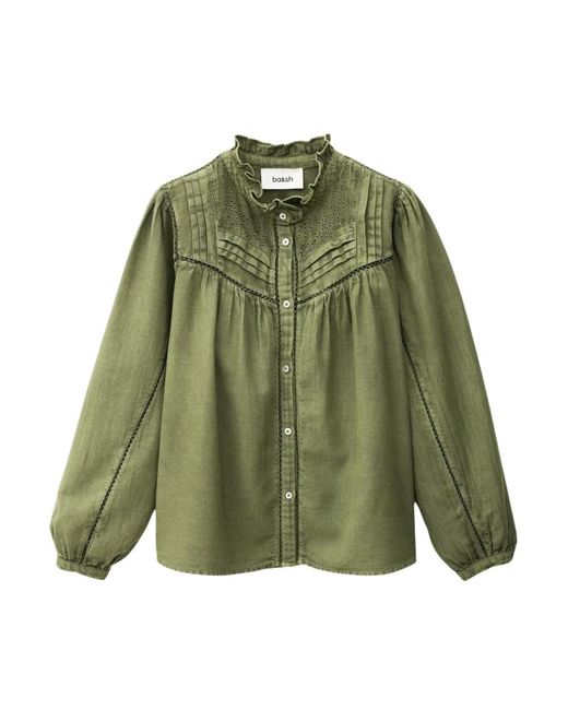 Ba&sh Gilda Geborduurde Blouse in het Green