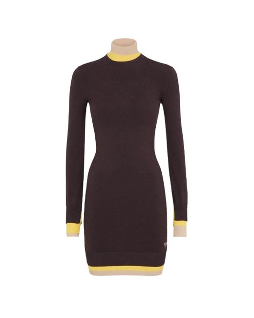 Fendi Purple Knitted Dresses