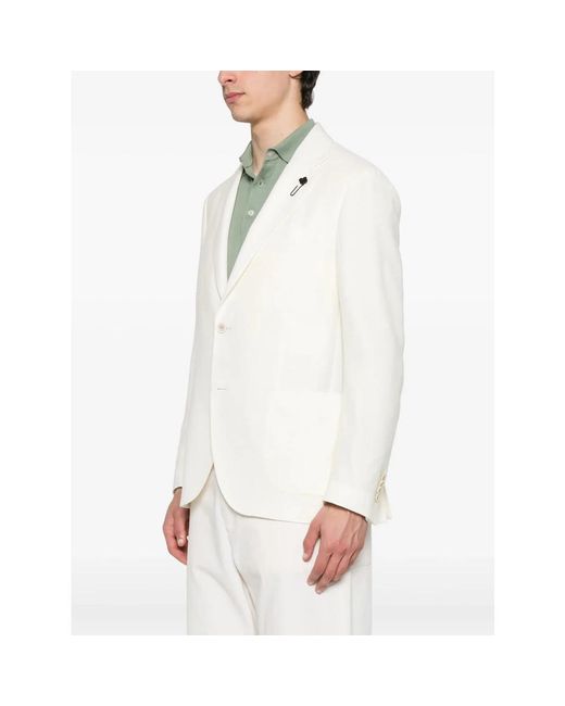 Lardini White Blazers for men