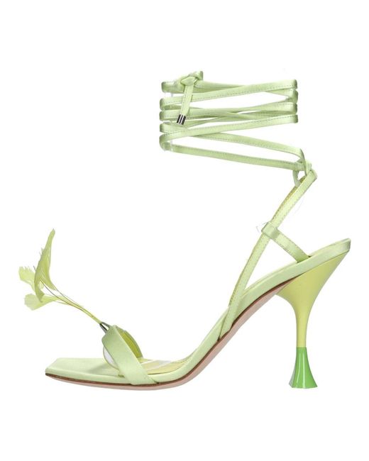 3Juin Green High Heel Sandals