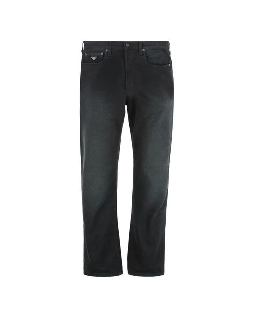 Prada Gray Straight Fit Jeans for men