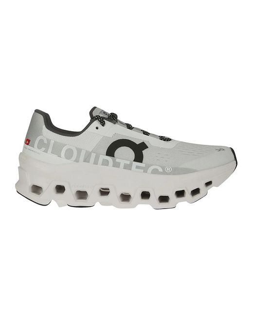 On Shoes Gray Cloudmonster leichte trainers