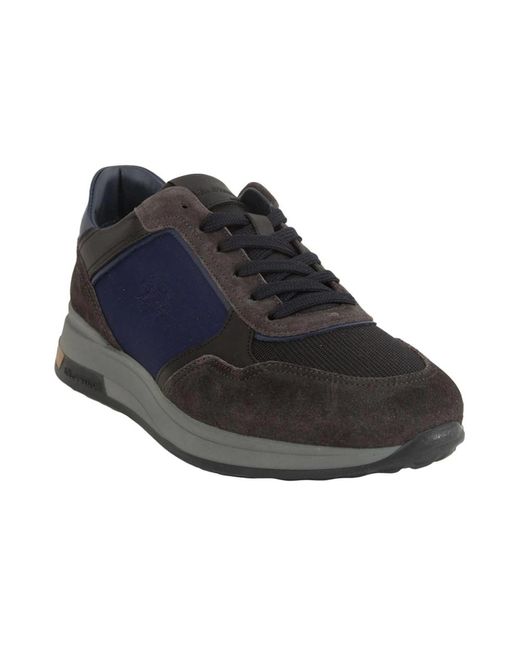 La Martina Sneakers Aus Wildleder Und Stoff in Blue für Herren