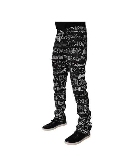 Dolce & Gabbana Black Slim-Fit Jeans for men