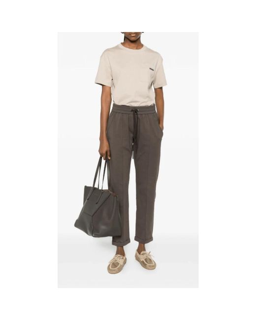 Brunello Cucinelli Natural T-Shirts