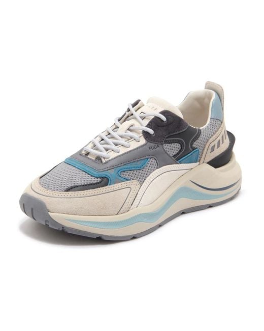 Date Blue Sneakers for men