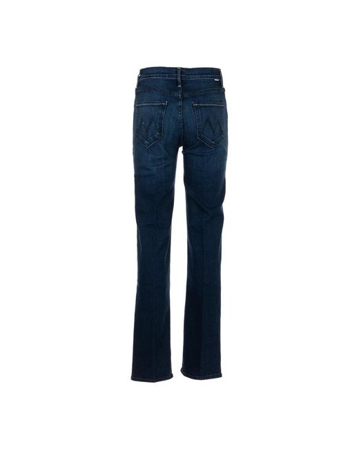 Mother Blue Slim-Fit Jeans
