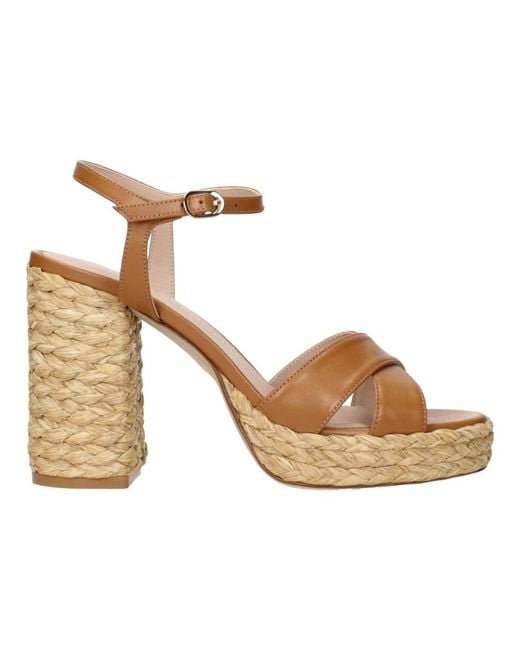 Stuart Weitzman Metallic High Heel Sandals