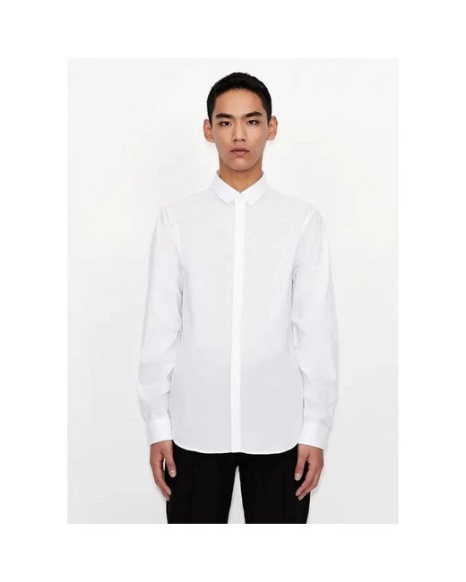 ARMANI EXCHANGE White Formal Shirts for men