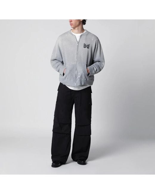 Zip-Throughs Needles de hombre de color Gray