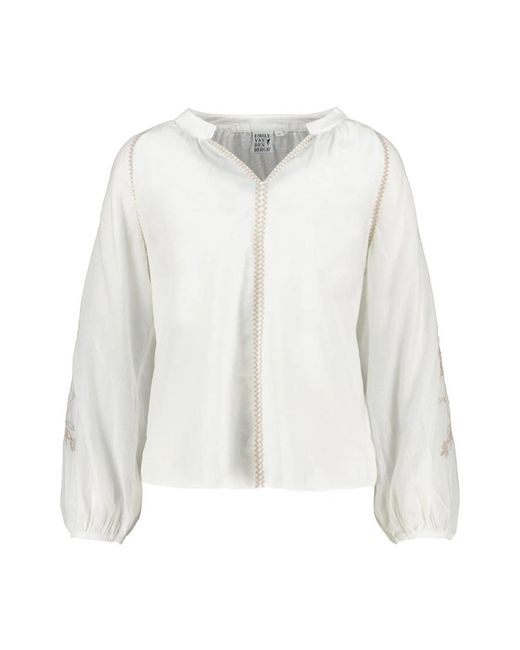 Emily Van Den Bergh Blouses in het White