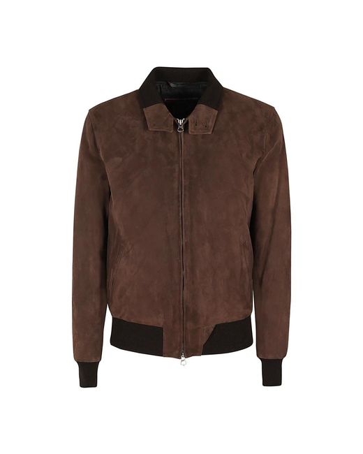 Stewart Jassen ,Bruin ,Wol Suede Drowne Kledingstuk Wolk in het Brown voor heren